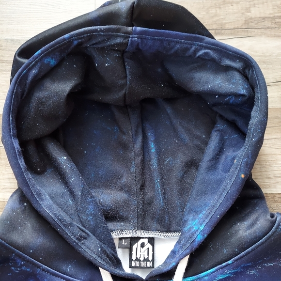Into The AM Galaxy Hoodie Large Space All Over Print - Picture 5 of 12